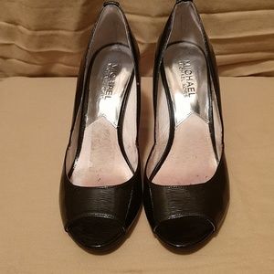 Michael Kors Black Pat Pumps